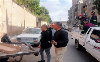 محافظ الجيزة يتابع حملة العمرانية لضبط المخالفات وتشميع كيان تعليمي غير مرخص