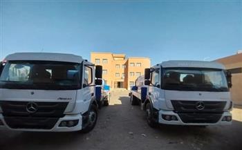 مياه الشرب بالبحر الأحمر تدعم الحملة الميكانيكية بسيارات نافوري صرف صحي  