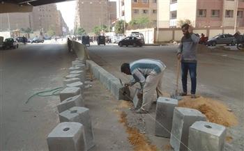 محافظ الجيزة يتابع تنفيذ تعديلات مرورية بشارع العروبة بحي الطالبية لتنظيم حركة سير المركبات