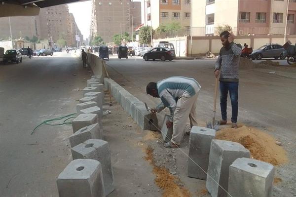 محافظ الجيزة يتابع تنفيذ تعديلات مرورية بشارع العروبة بحي الطالبية لتنظيم حركة سير المركبات 