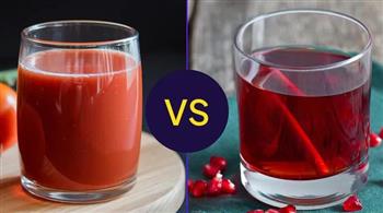 عصير الطماطم أم الرمان.. أيهما أفضل لخفض ضغط الدم؟