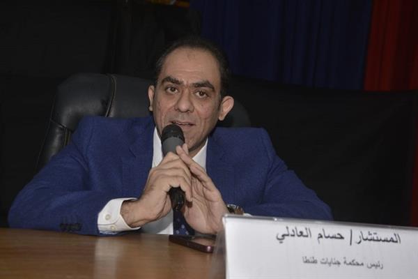 تكريم المستشار حسام العادلى رئيس محكمة الجنايات 