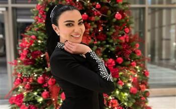 ميرهان حسين تحتفل بالعام الجديد