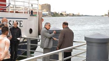 محافظ الدقهلية يتفقد محطة الأتوبيس النهري ومكتبة المنصورة العامة