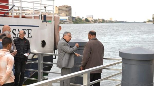 محافظ الدقهلية يتفقد محطة الأتوبيس النهري ومكتبة المنصورة العامة