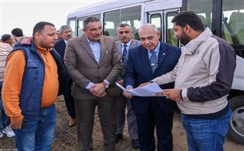 رئيس قطاع النقل البحري يتفقد المشروعات القومية الجاري تنفيذها بميناء دمياط