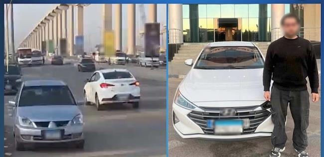 ضبط سائق لسيره عكس الاتجاه وتعريض حياة المواطنين للخطر بالجيزة