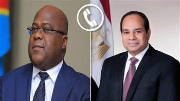 الرئيس السيسي يتلقى اتصالاً هاتفيًا من رئيس الكونغو الديموقراطية
