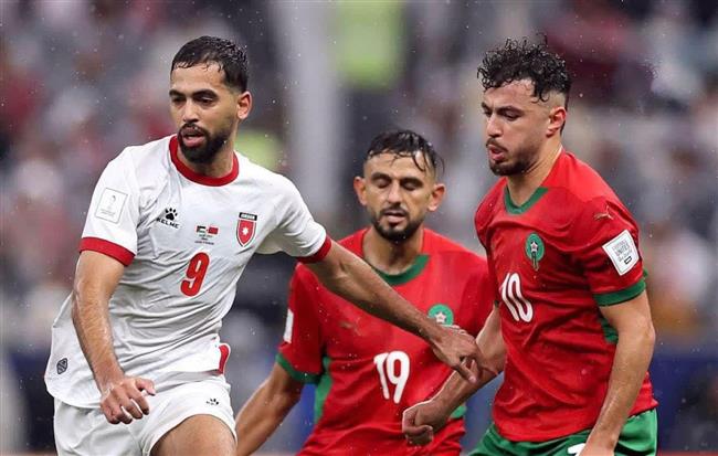 كأس العرب.. المغرب يتقدم على الأردن في الشوط الأول للمباراة النهائية