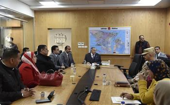 محافظ بورسعيد يترأس غرفة عمليات الشبكة الوطنية للطوارئ لمتابعة سير العملية الانتخابية 