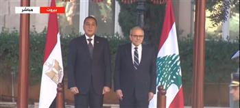 مراسم استقبال رسمية لرئيس الوزراء لدى وصوله السراي الحكومي بالعاصمة بيروت