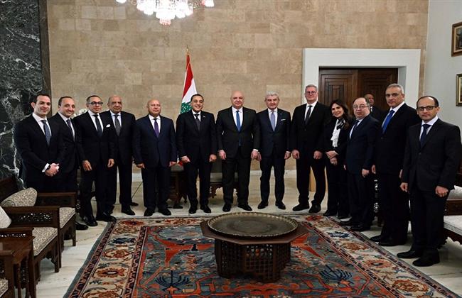 الرئيس اللبناني يعرب عن تقديره لحرص الرئيس السيسي على أمن واستقرار لبنان