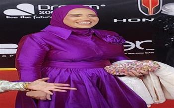 وصول آية عبد الرحمن مقدمة «دولة التلاوة» لتكريمها في حفل «وشوشة» للأفضل 2025