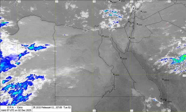 الطقس في أسبوع.. استمرار انخفاض درجات الحرارة مع تكاثر السحب الممطرة