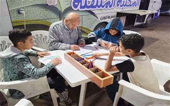 المكتبات المتنقلة في مركز التنمية الشبابية بقويسنا