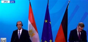 بث مباشر.. مؤتمر صحفي لوزير الخارجية ونظيره الألماني