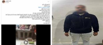 ضبط عامل بعد تعديه بالسب على آخر أمام محل سكنه في كفر الشيخ