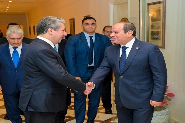 الرئيس السيسي يشيد بمستوى التعاون القائم بين الأجهزة المصرية والعراقية في المجال الأمني