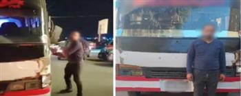 ضبط سائق "أتوبيس نقل عام" بعد إنزاله الركاب ورفضه استكمال الخط في الدقهلية