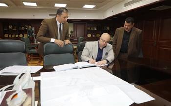 محافظ بني سويف يعتمد مشروع تقسيم لقطعة أرض بمساحة 18 ألف م² بمدينة بني سويف