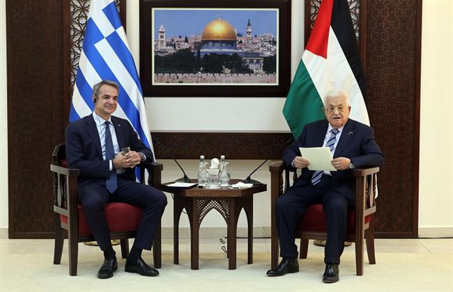 رئيس وزراء اليونان يلتقي محمود عباس في رام الله.. ويؤكد دعم بلاده لغزة