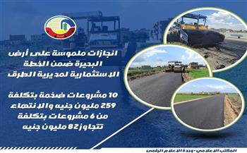 إنجازات ملموسة على أرض البحيرة ضمن الخطة الاستثمارية لمديرية الطرق 