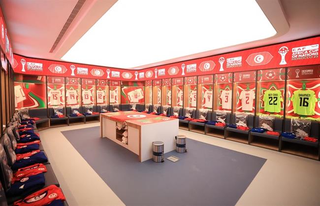 كأس أمم أفريقيا.. قمصان منتخب تونس تزين ملعب مولاي عبد الله يتزين قبل لقاء أوغندا