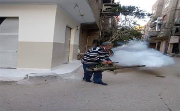 محافظ الأقصر يوجة برش المبيدات الحشرية بمنطقة حي شرق 