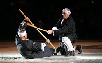 مهرجان التحطيب يجذب السياح الأجانب 