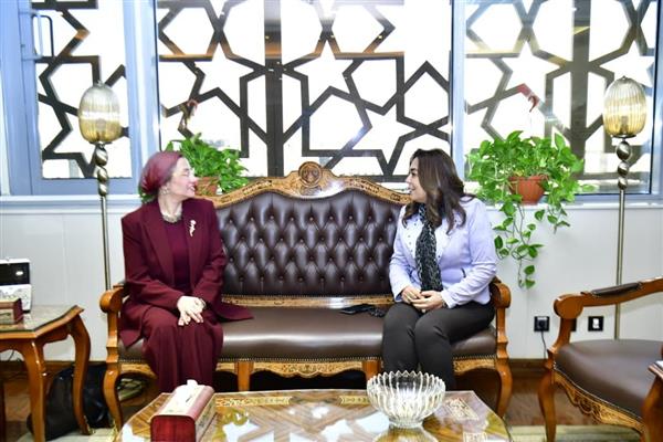 منال عوض تستقبل وكيلة السكرتير العام للأمم المتحدة والأمينة التنفيذية 