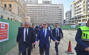 وزير الاستثمار والتجارة الخارجيه يتفقد مشروع تطوير مبني وزارة الداخلية ب " لاظوغلي"