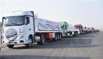 5 قوافل إغاثية من وزارة التموين لدعم الأشقاء في غزة خلال 2025