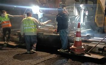 محافظ القليوبية يتابع أعمال رصف شارع امتداد أحمد حلمي بغرب شبرا الخيمة