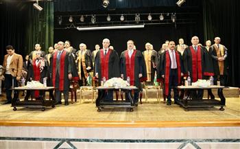 محافظ المنوفية ورئيس الجامعة يشهدان فعاليات الحفل السنوي لعيد الجامعة الـ 49