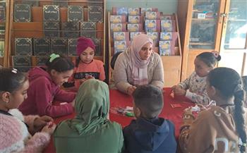 ورشة فنون تشكيلية للتشكيل بالصلصال بمركز طفل المنيرة الغربية