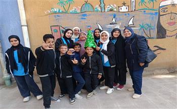 ورشة فنية لطالبات مدرسة الأمل للصم باحتفالات «قصور الثقافة» بالعام الجديد