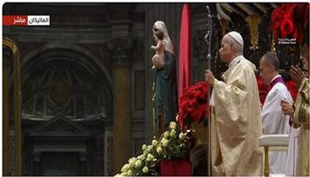 البابا ليو الرابع عشر يترأس قداس عيد الميلاد (بث مباشر)