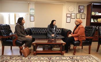 المستشارة أمل عمار تستقبل الممثلة المقيمة لبرنامج الأمم المتحدة الإنمائي في مصر 
