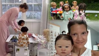  أمريكية تجني ثروة طائلة بسبب أطفالها الـ19 المصنوعين من السيليكون