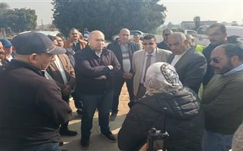 نائب محافظ الجيزة يتفقد قرية دهشور بمركز  البدرشين  