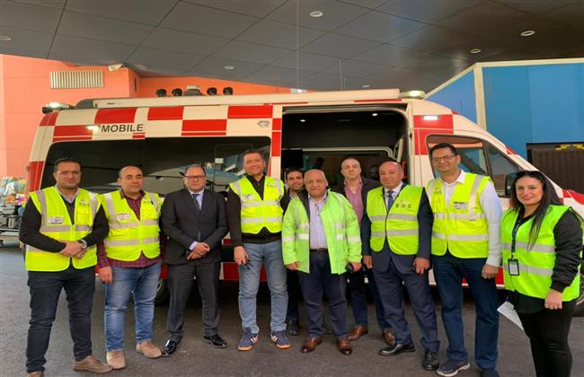 تجربة طوارئ بمنطقة مناولة الأمتعة (BHS) في مبنى الركاب رقم (3) بمطار القاهرة الدولي