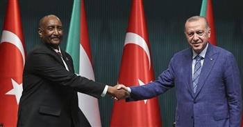 أردوغان والبرهان يبحثان جهود إحلال السلام بالسودان