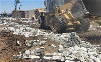 إزالة 7 تعديات واسترداد 790 متر من أراضي أملاك الدولة بالشرقية