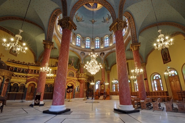 كنيسة مارجرجس الروم الأرثوذكس.. تحفة معمارية مستديرة تخطف الأنظار في مصر القديمة 