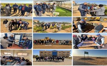 رئيس "بحوث الصحراء" يتفقد أعمال حصر الأراضي والأنشطة البحثية بالوادي الجديد