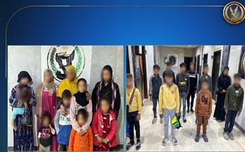 ضبط 10 أشخاص لقيامهم باستغلال 18 حدثا في أعمال التسول واستجداء المارة بالجيزة