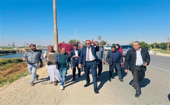 محافظ قنا يتابع أعمال صيانة أعمدة الإنارة وتقليم الأشجار بطريق قنا - الأقصر الزراعي 