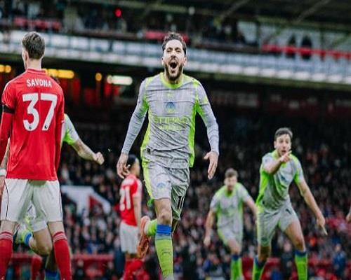 الدوري الإنجليزي.. مانشستر سيتي يتخطى نوتينجهام فورست بصعوبة 