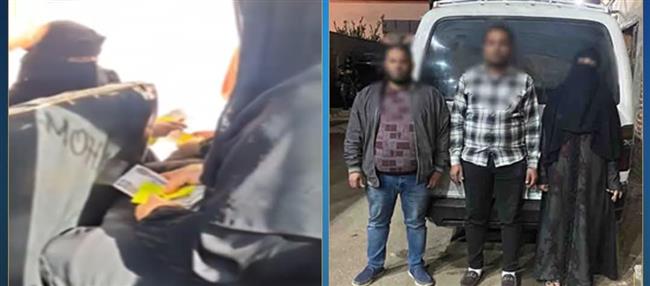 ضبط سيدة ومستقلي سيارة ميكروباص بتهمة توزيع رشاوى انتخابية بشبراخيت