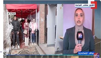 حضور ملحوظ من الشباب والفتيات في اليوم الثاني لجولة الإعادة بالدوائر الملغاة بانتخابات النواب بالإسكندرية